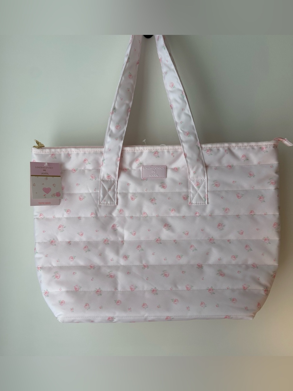 NWT LoveShackFancy x Target │ Yoobi Blooming Heirloom Ditsy Quilted Tote Bag